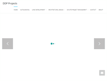 Tablet Screenshot of ddpprojects.com